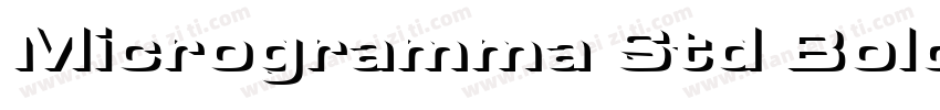 Microgramma Std Bold字体转换